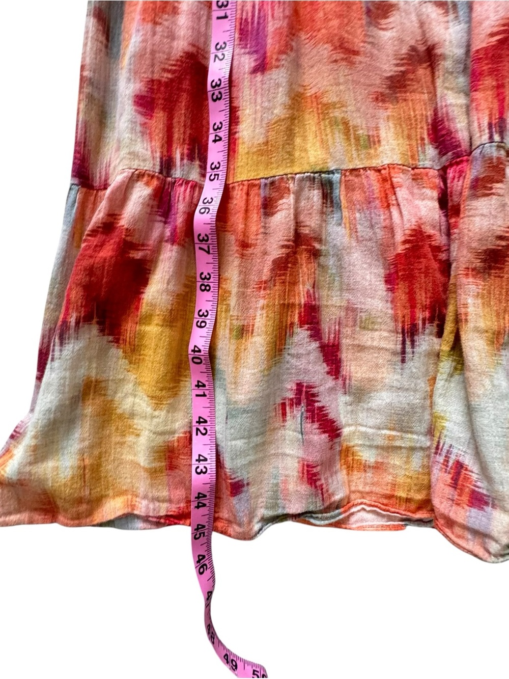 ba&sh Anissa Dress Women’s medium Artsyy Colorful Watercolors - Picture 12 of 12